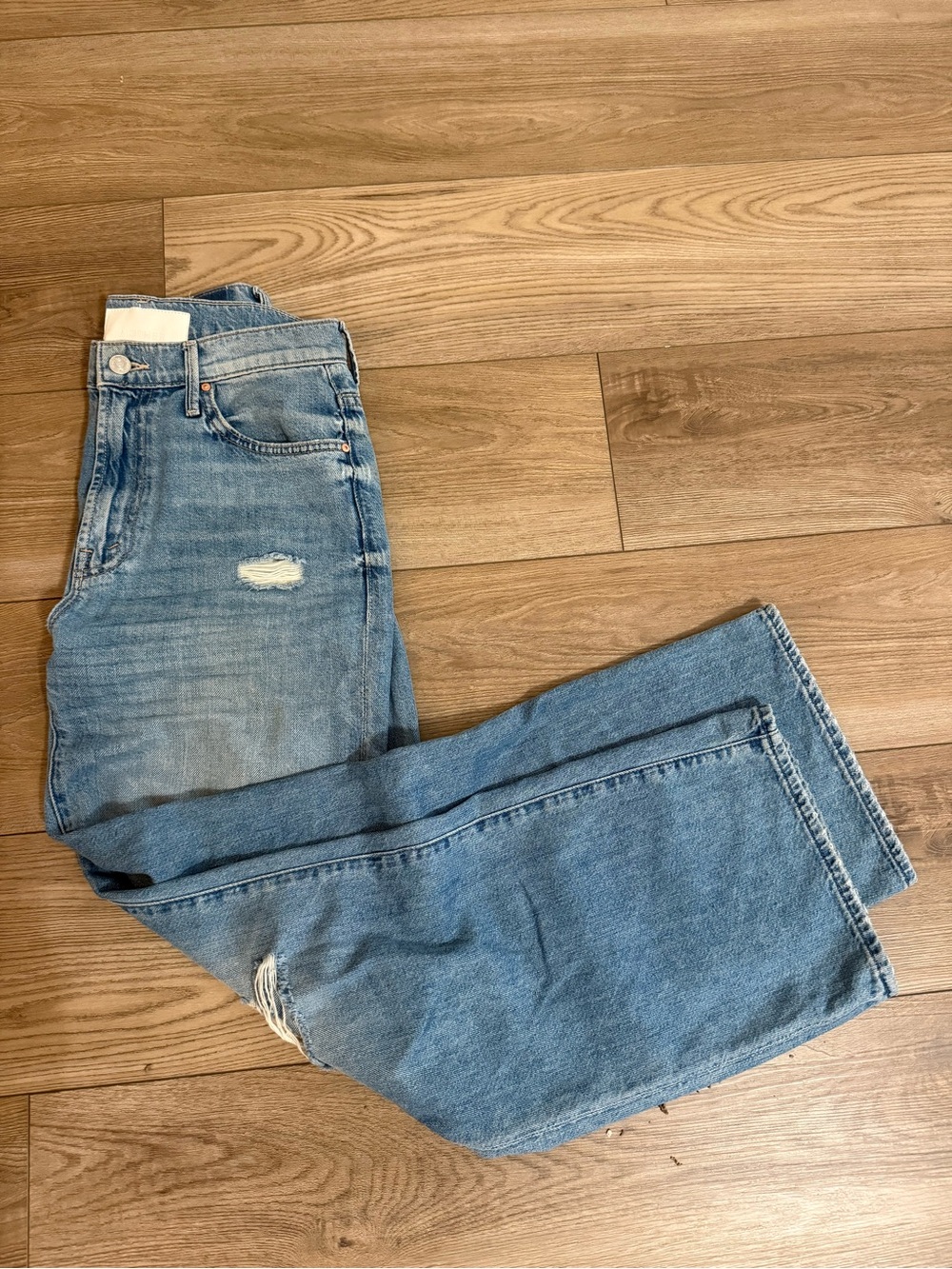 MOTHER jeans Lil dodger sneaker fray size 25 (petites) - Picture 4 of 6